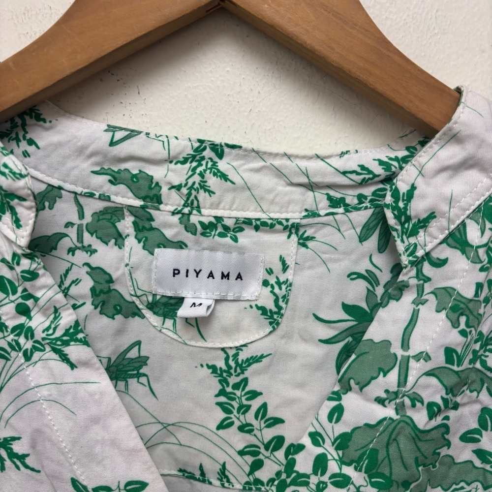 Piyama Maggie Pajama Set Vintage Olive Palm - Picture 12 of 16